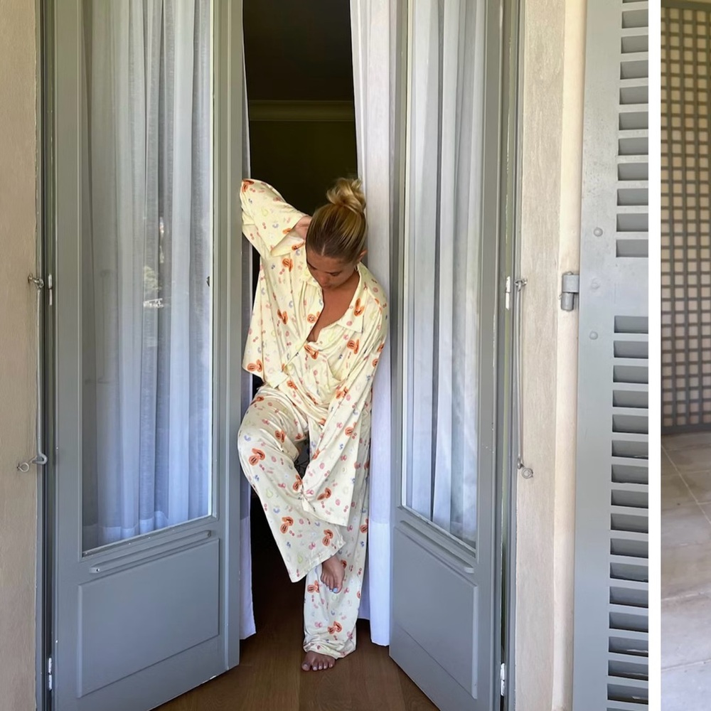 Djerf Avenue Go Slow Fruit Pajamas Set